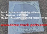 TEREX NHL TR100 HAULER MINING RIGID DUMP TRUCK ALLISON TRANMISSION MTU ENGINE GASKET 29529602