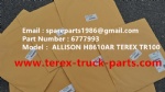 TEREX NHL TR100 HAULER MINING RIGID DUMP TRUCK ALLISON TRANMISSION MTU ENGINE SEAL KIT 6777993