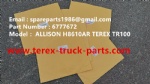 TEREX NHL TR100 HAULER MINING RIGID DUMP TRUCK ALLISON TRANMISSION MTU ENGINE SEAL KIT 6777672