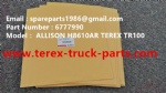 TEREX NHL TR100 HAULER MINING RIGID DUMP TRUCK ALLISON TRANMISSION MTU ENGINE SEAL KIT 6777990