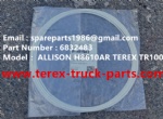 TEREX NHL TR100 HAULER MINING RIGID DUMP TRUCK ALLISON TRANMISSION MTU ENGINE SEAL 6832483