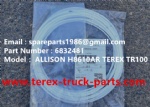 TEREX NHL TR100 HAULER MINING RIGID DUMP TRUCK ALLISON TRANMISSION MTU ENGINE SEAL 6832481