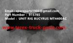 TEREX HAULER MINING RIGID DUMP TRUCK KOMATSU WHEEL MOTOR BUCYRUS UNIT RIG MT4400AC MT3600 MT5500 MT3300 915785 BRAKE PAD