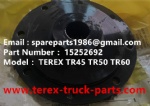 TEREX HAULER MINING RIGID DUMP TRUCK KOMATSU WHEEL MOTOR BUCYRUS UNIT RIG  MT3600 MT4400AC NTE240 NTE260 KOMATSU BELAZ 75313 830E 930E BELAZ 75131 WHEEL MOTOR ASSY FLANGE 15252692