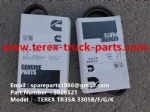 TEREX OFF HIGHWAY MINING RIGID DUMP TRUCK HAULER NHL TR35A 3305B 3305F 3305G 3305K CUMMINS ENGINE 3028521 V BELT