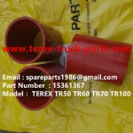 TEREX RIGID DUMP TRUCK HAULER OFF HIGHWAY TRUCK HAULER ALLISON TRANSMISSION TR60 TR70 TR100 15361367 SILICONE HOSE