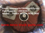 TEREX RIGID DUMP TRUCK HAULER OFF HIGHWAY TRUCK HAULER ALLISON TRANSMISSION MOTOR DRIVE WHEEL MOTOR GE MT3300, MT3600, MT3700, MT4000, MT4400, MT5500, MT6300 WHEEL MOTOR DRIVE BUCYRUS GE TR50W TR50 TR60 WATER TRUCK 20038363 PTO ASSY