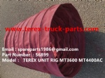 TEREX RIGID DUMP TRUCK HAULER OFF HIGHWAY TRUCK HAULER ALLISON TRANSMISSION MOTOR DRIVE WHEEL MOTOR GE MT3300, MT3600, MT3700, MT4000, MT4400, MT5500, MT6300 WHEEL MOTOR DRIVE BUCYRUS GE 56899 HOSE DUCT FLEX