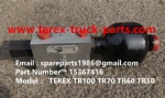 TEREX RIGID DUMP TRUCK HAULER OFF HIGHWAY TRUCK HAULER ALLISON TRANSMISSION MOTOR DRIVE WHEEL MOTOR GE MT3300, MT3600, MT3700, MT4000, MT4400, MT5500, MT6300 WHEEL MOTOR DRIVE BUCYRUS GE TR50 TR60 TR70 15367416 PILOT VALVE