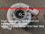 TEREX RIGID DUMP TRUCK HAULER OFF HIGHWAY TRUCK HAULER ALLISON TRANSMISSION MOTOR DRIVE WHEEL MOTOR GE MT3300, MT3600, MT3700, MT4000, MT4400, MT5500, MT6300 WHEEL MOTOR DRIVE BUCYRUS GE TR50 TR60 TR70 3536926 TURBO CHARGER