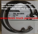 TEREX RIGID DUMP TRUCK HAULER OFF HIGHWAY TRUCK HAULER ALLISON TRANSMISSION MOTOR DRIVE GE MT3300 BUCYRUS GE TR50 TR60 TR70 TR100 MOTOR DRIVE TR45 TR50 TR60 TR70 TR100 9414895 SNAP RING